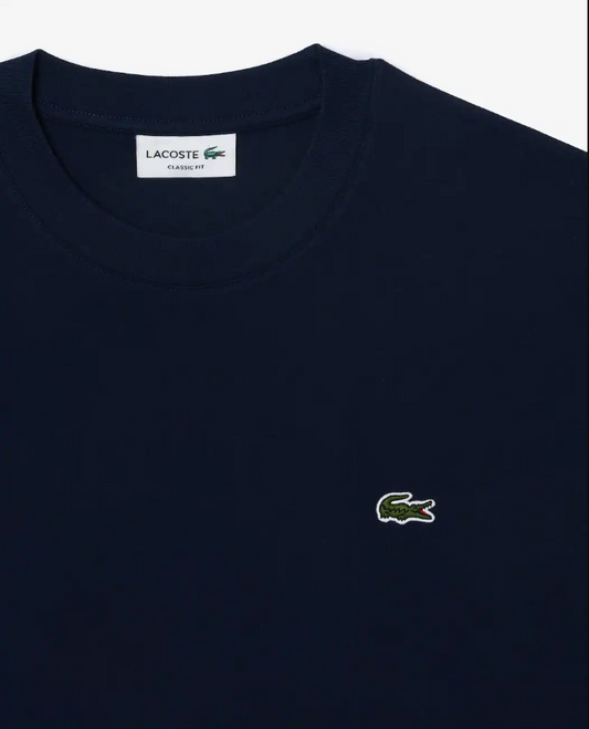 Men's Cotton T-Shirt, Lacoste, Navy Blue